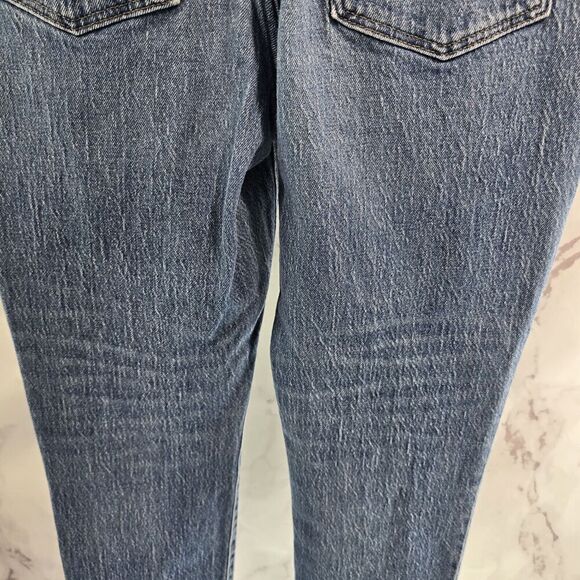 Madewell Jean Womens 27 X 27 High Rise Slim Crop Boyjean Lavern Acid Wash - Picture 8 of 13
